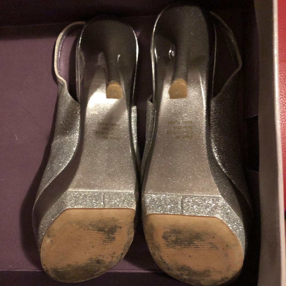 Bakers Sparkly Silver heels - Picture 7 of 8